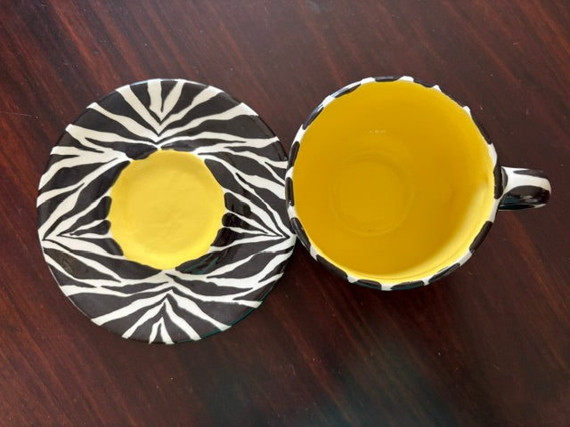 Vintage Zebra Tea or Coffee Cups