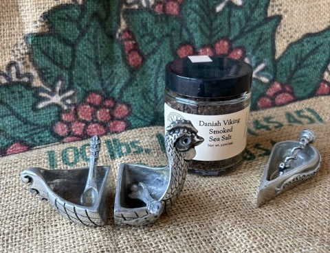Vintage Pewter Salt and Pepper Cellars