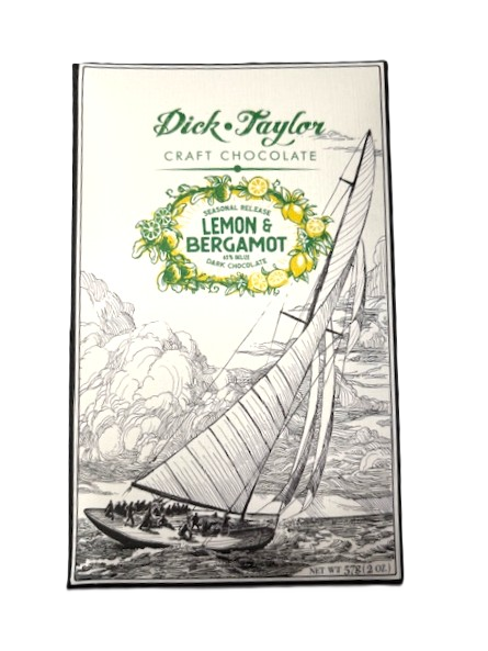 Lemon and Bergamot Dark Chocolate - 65% - Dick Taylor - Organic