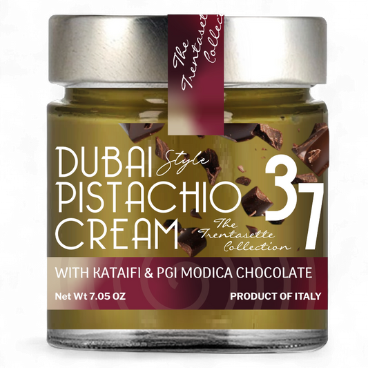 Dubai Style Pistachio Cream with PGI Modica Chocolate and Kataifi