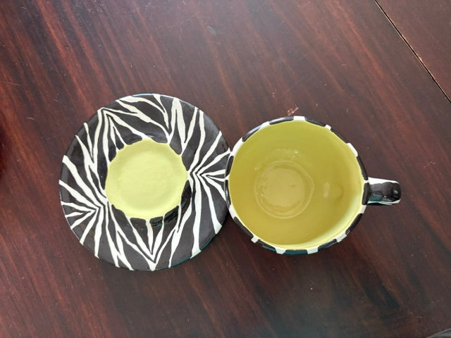 Vintage Zebra Tea or Coffee Cups