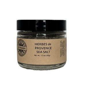 Salt Traders Herbes de Provence premium French herb seasoning blend in spice jar.