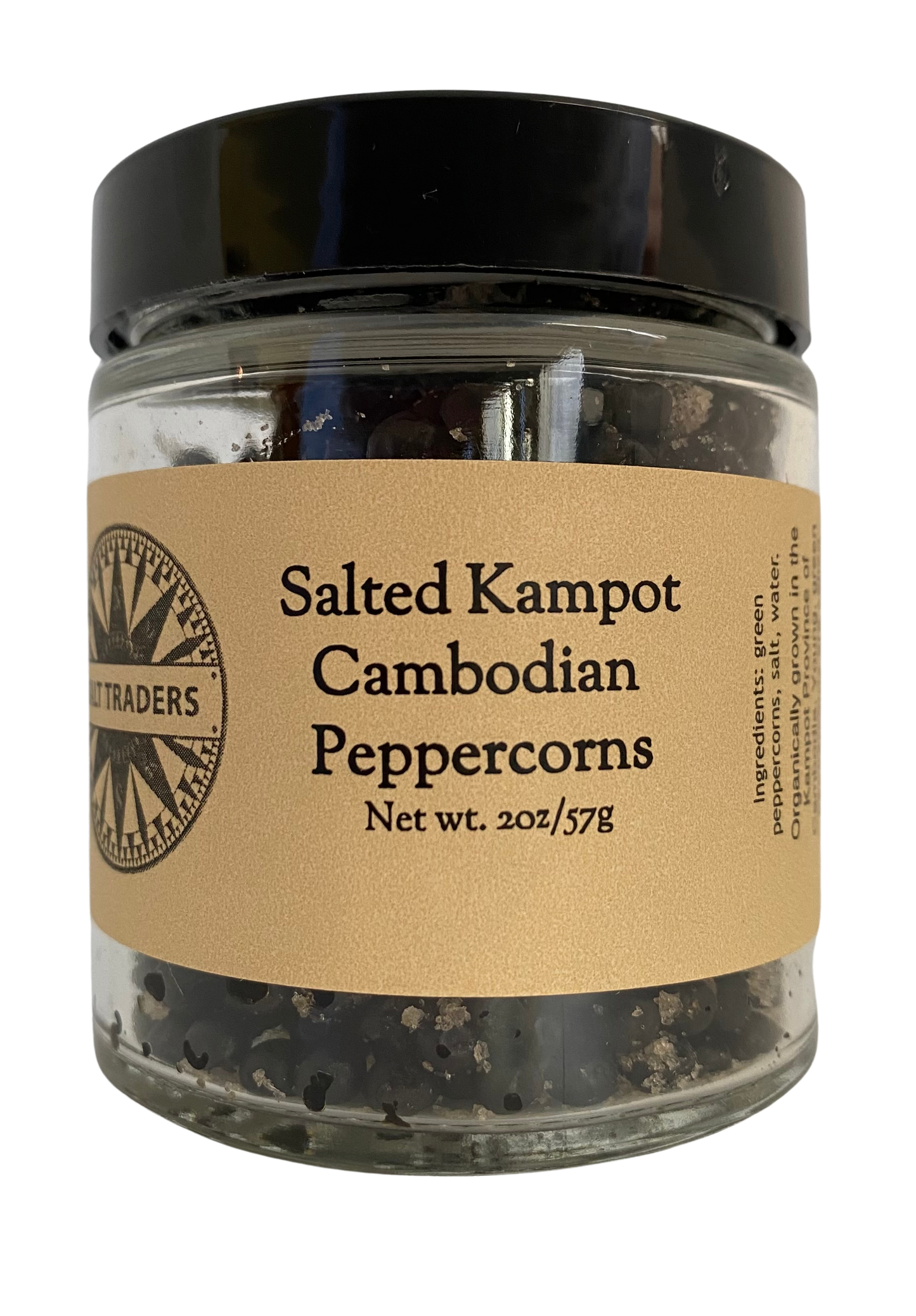 Kampot Black Peppercorns - SALTED - Cambodia