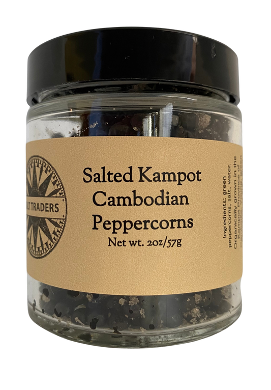 Kampot Black Peppercorns - SALTED - Cambodia