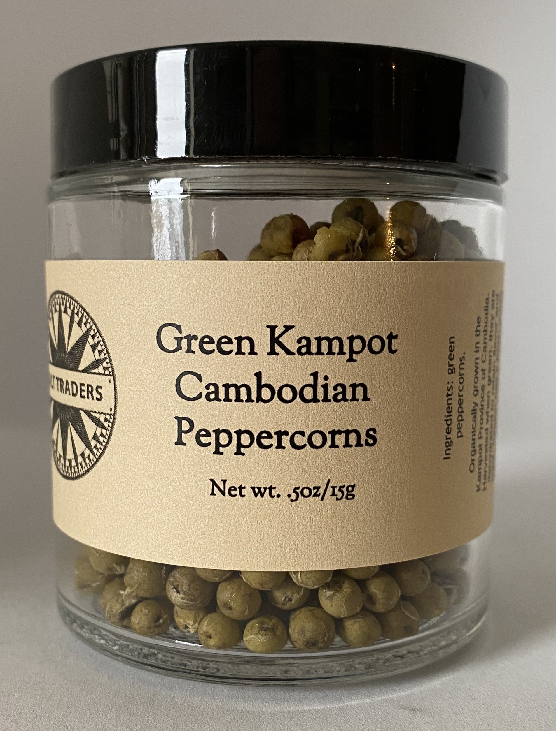 Cambodian Kampot Green Peppercorns. Salt Traders