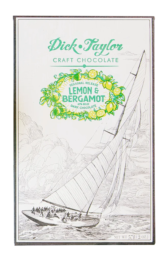 Lemon and Bergamot Dark Chocolate - 65% - Dick Taylor - Organic