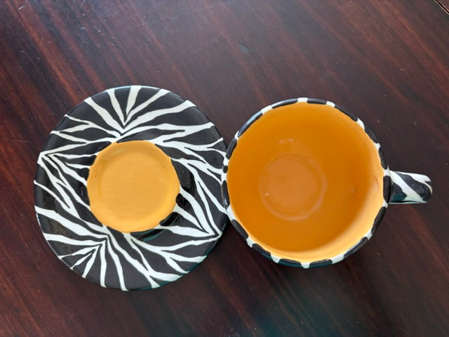 Vintage Zebra Tea or Coffee Cups