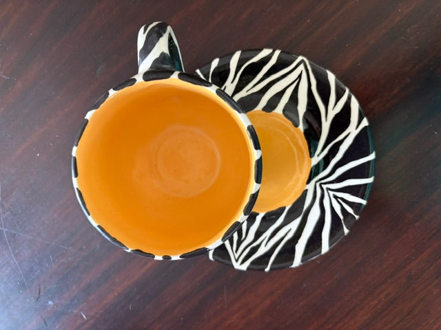Vintage Zebra Tea or Coffee Cups