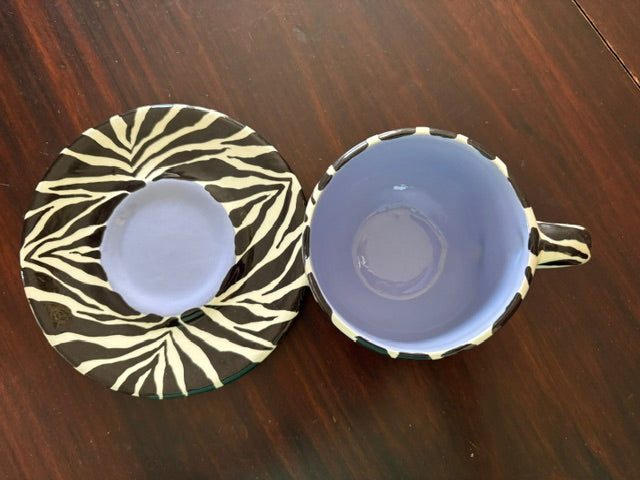 Vintage Zebra Tea or Coffee Cups
