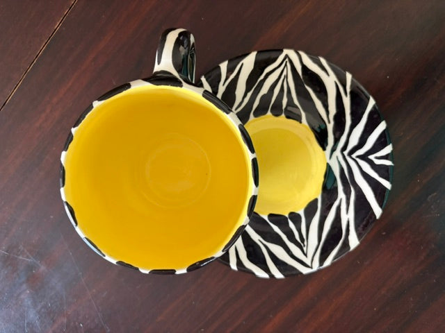 Vintage Zebra Tea or Coffee Cups