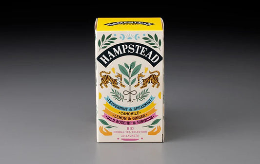 Hampstead Organic Herbal Tea Sampler Box - 20 Tea Bags