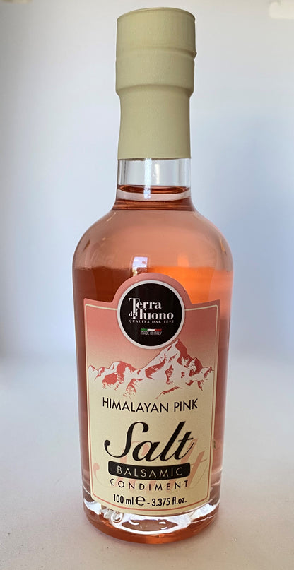 Balsamic Condiment with Sea Salt - 3 Flavors - Himalayan Pink, Wood Smoked Salt, Fleur de Sel - Limited Quantities!